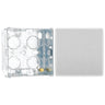 BG Evolve Brushed Steel 2 Way Single Edge to Edge Rocker Switch PCDBS12EW with 35mm Steel Back Box