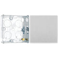 BG Evolve Brushed Steel Intermediate Edge to Edge Rocker Switch PCDBS13EW with 25mm Steel Back Box