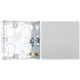 BG Evolve Brushed Steel Intermediate Edge to Edge Rocker Switch PCDBS13EW with 25mm Steel Back Box