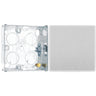 BG Evolve Brushed Steel Intermediate Edge to Edge Rocker Switch PCDBS13EW with 25mm Steel Back Box