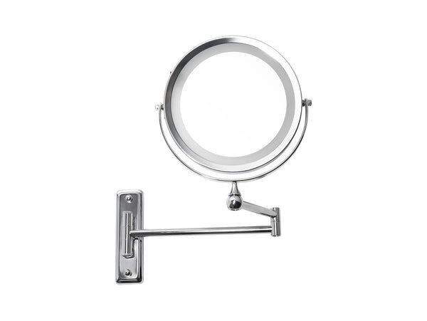 Corby Winchester Illuminated Wall Mounted Mirror in Chrome