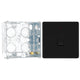 BG Screwless Matt Black 1 Gang 20A DP Neon Switch FFB31 with 35mm Steel Back Box