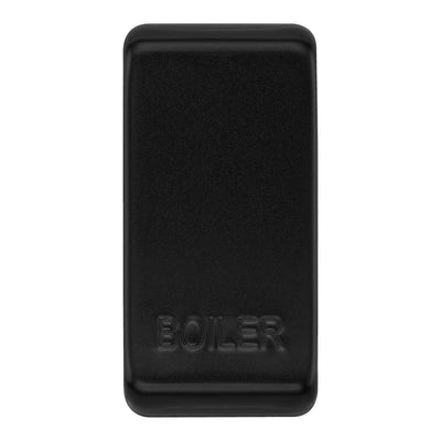 BG RRBLFB Matt Black 20 Amp Double Pole Appliance Grid Switch Labelled Boiler