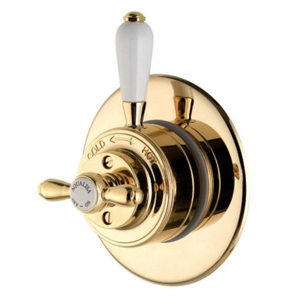 Aqualisa Aquatique Thermo concealed mixer shower valve - Gold - 500.00.04