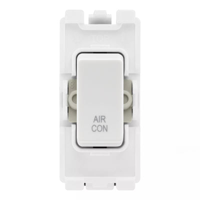 BG RRACW White 20A DP Appliance Grid Switch Labelled Air Conditioning by British General (BG-RRACW+R30)