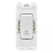 BG RRACW White 20A DP Appliance Grid Switch Labelled Air Conditioning by British General (BG-RRACW+R30)