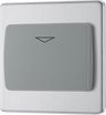 BG FBSKYCSG Nexus Flatplate Screwless 16A - Hotel Key Card Switch Brushed Steel - Grey Insert by British General (BG-FBSKYCSG-Shopify-SA_1)