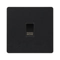 BG Evolve Matt Black Custom Appliance Grid Switch 1 Gang Screwless