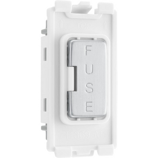 BG RBSFUSE Nexus Grid Brushed Steel 13A Fuse Holder Module by British General (BG-RBSFUSE-Shopify-SA_1)