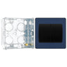 BG Evolve Matt Blue 2G Wide Rocker Light Switch PCDDB42WB with 35mm Steel Back Box