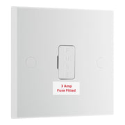 BG 953 Moulded Square Edge | White | Unswitched Spur + 3A Fuse by British General (BG-953)