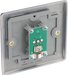 NAB60 Back - This single coaxial socket from British General can be used for TV or FM aerial connections.