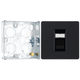 BG Evolve Matt Black RJ45 Cat6 Single Data Outlet PCDMBRJ451B with 25mm Steel Back Box