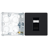 BG Evolve Matt Black RJ45 Cat6 Single Data Outlet PCDMBRJ451B with 25mm Steel Back Box