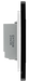PCDBCTDS1B Side - This Evolve Black Chrome single secondary trailing edge touch dimmer allows you to control your light levels and set the mood.