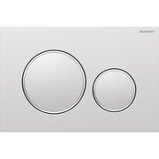 Geberit Sigma20 Round WC Dual Flush Plate - Matt Chrome - 115.882.JQ.1 by Geberit (Geberit-115.882.JQ.1)