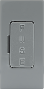 BG EMFUSEG Euro Module 13A Fused Module - Grey by British General (BG-EMFUSEG)