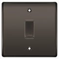 BG Black Nickel 1 Gang Engraved Custom Labelled Appliance Grid Switch