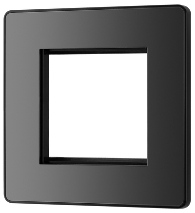 Switches: BG Evolve Black Chrome Screwless Switches & Sockets Black Inserts Full Range PCDBC12B - Single Light Switch 20A by British General (BG-EVOLVE-BLACK-CHROME-PCDBC12B)