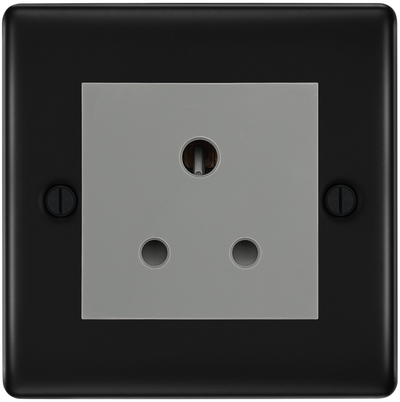 BG Nexus Metal Matt Black 5A Unswitched Socket NFB29MG by British General (BG-NFB29MG)