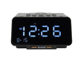 Corby Regent Alarm Clock in Black - UK Plug