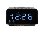 Corby Regent Alarm Clock in Black - UK Plug by Corby of Windsor (Corby-26689)