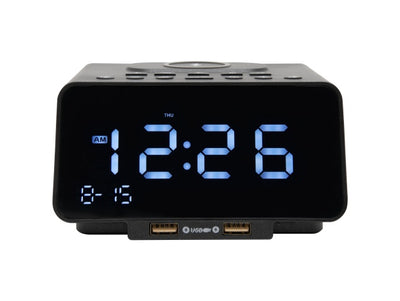 Corby Regent Alarm Clock in Black - UK Plug by Corby of Windsor (Corby-26689)