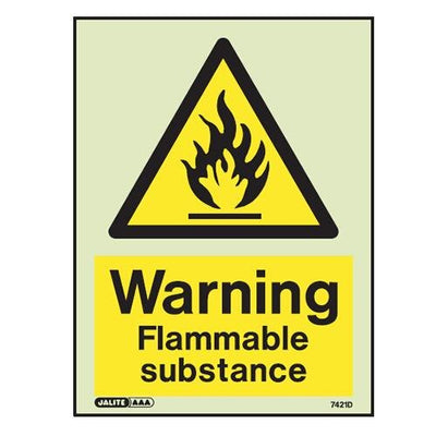 Extinguishers & Equipment: Flammable Warning Signs Warning Flammable Gases by Jalite signs (Safelincs-JS7590D)