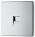 FPCBTS1 Front - This Secondary telephone socket from British General uses a screw terminal connection and should be used for an additional telephone point which feeds from the master telephone socket.