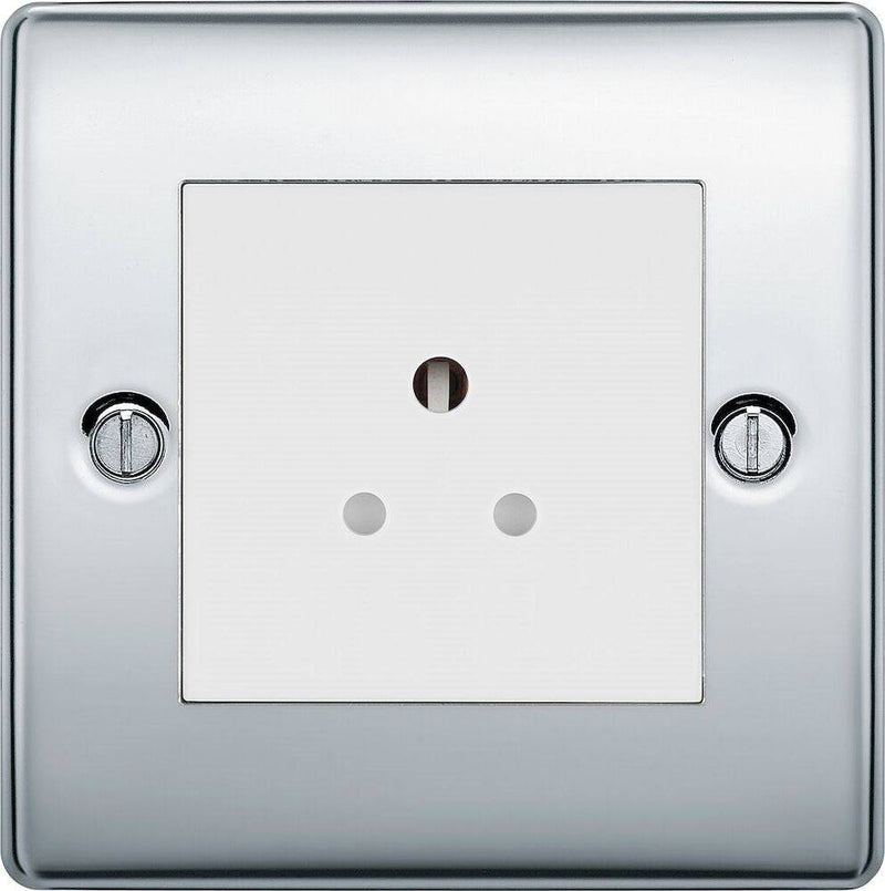 BG Nexus Metal Polished Chrome 5A Unswitched Socket NPC29W