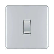 BG Nexus Screwless Polished Chrome 20A Double Pole Switch FPC30 by British General (Nexus-PC-20A-DP-Custom-Switch-Screwless)