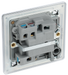 FPC53 Back - This 13A fused and switched connection unit with power indicator from British General provides an outlet from the mains containing the fuse ideal for spur circuits and hardwired appliances.