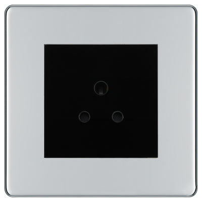 BG Nexus Screwless Polished Chrome 2A Unswitched Socket FPC28MB by British General (BG-FPC28MB)