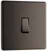 BG FBN12 Nexus Screwless Flat-Plate 2 Way 10A Single Light Switch Black Nickel by British General (BG-FBN12-Shopify-SA_1)