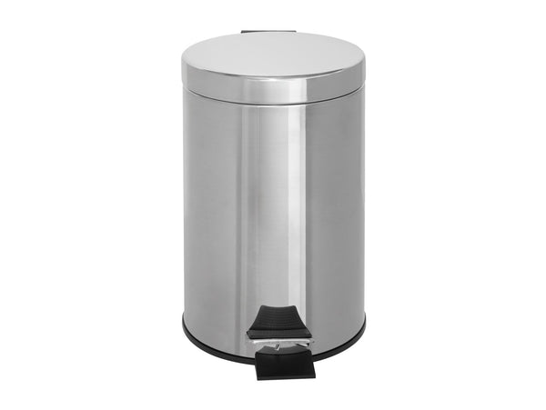 Corby Croft Pedal Bin in Polished Steel, 3L