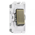BG RRACAB Antique Brass 20 Amp Double Pole Appliance Grid Switch Labelled Air Conditioning
