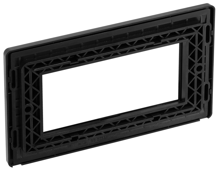 PCDSBEMR4B Back - The Euro Module range from British General combines plates and interchangeable modules so you can configure your own bespoke switches and sockets.