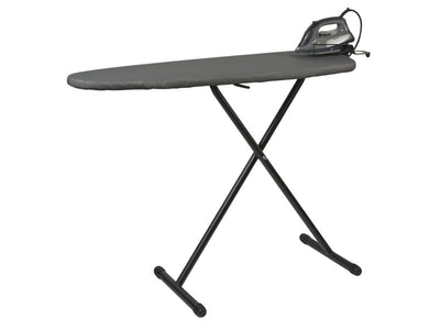 Corby Oxford Ironing Centre in Dark Grey with 1600W Steam Iron (Y-879) - UK Plug