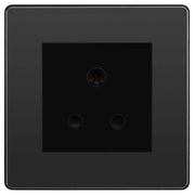 BG Evolve Black Chrome 5A Unswitched Socket PCDBC5AUSSB by British General (BG-PCDBC5AUSSB)