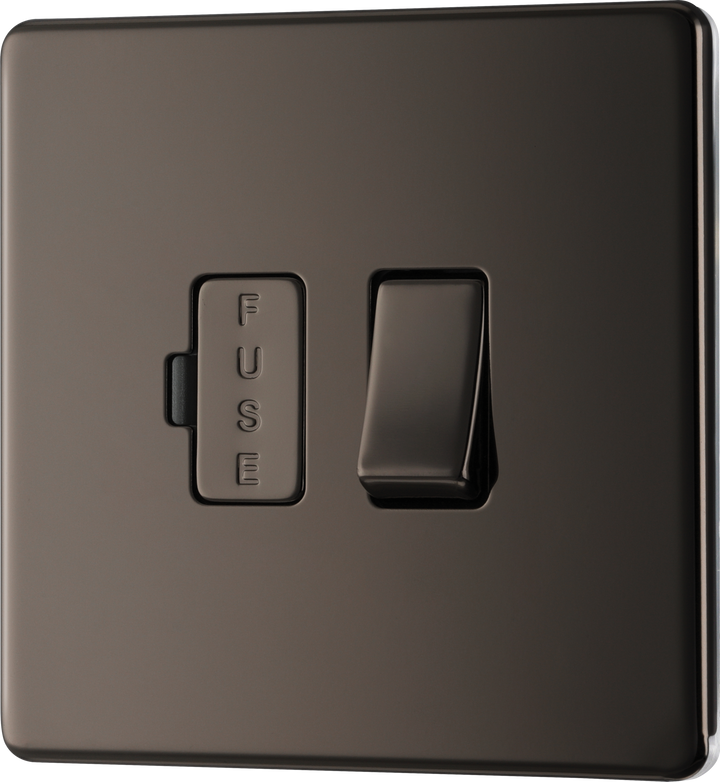 FBN50 Front - This switched and fused 13A connection unit from British General provides an outlet from the mains containing the fuse and is ideal for spur circuits and hardwired appliances.