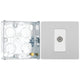 BG Evolve Brushed Steel Co-Axial Socket Outlet PCDBS60W with 25mm Steel Back Box