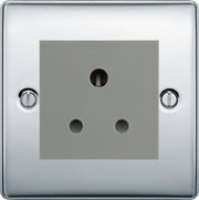 BG Nexus Metal Polished Chrome 5A Unswitched Socket NPC29G by British General (BG-NPC29G)