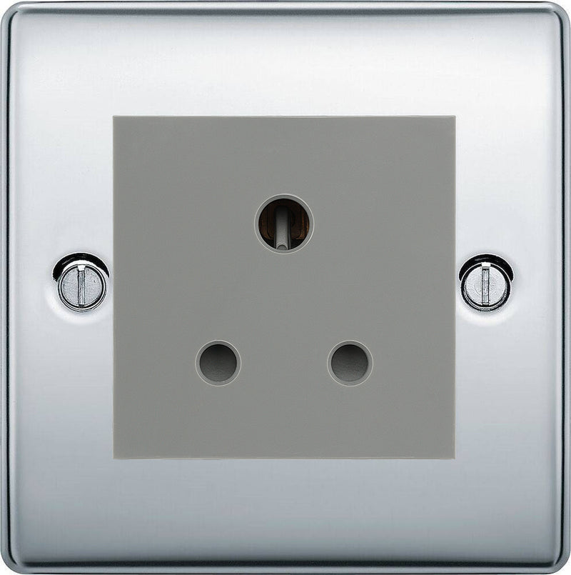 BG Nexus Metal Polished Chrome 5A Unswitched Socket NPC29G