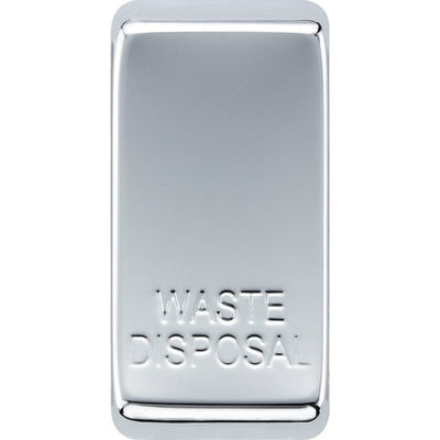 BG RRWDISPC Nexus Grid Polished Chrome 'WASTE DISPOSAL' Rocker