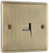  NABBTS1 Front - This secondary telephone socket from British General uses a screw terminal connection and should be used for an additional telephone point which feeds from the master telephone socket.
