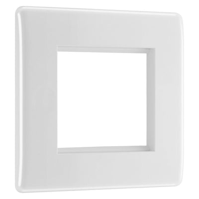 BG Nexus White 45W USB Wall Socket Euro Module USB-A & C - Grey Insert