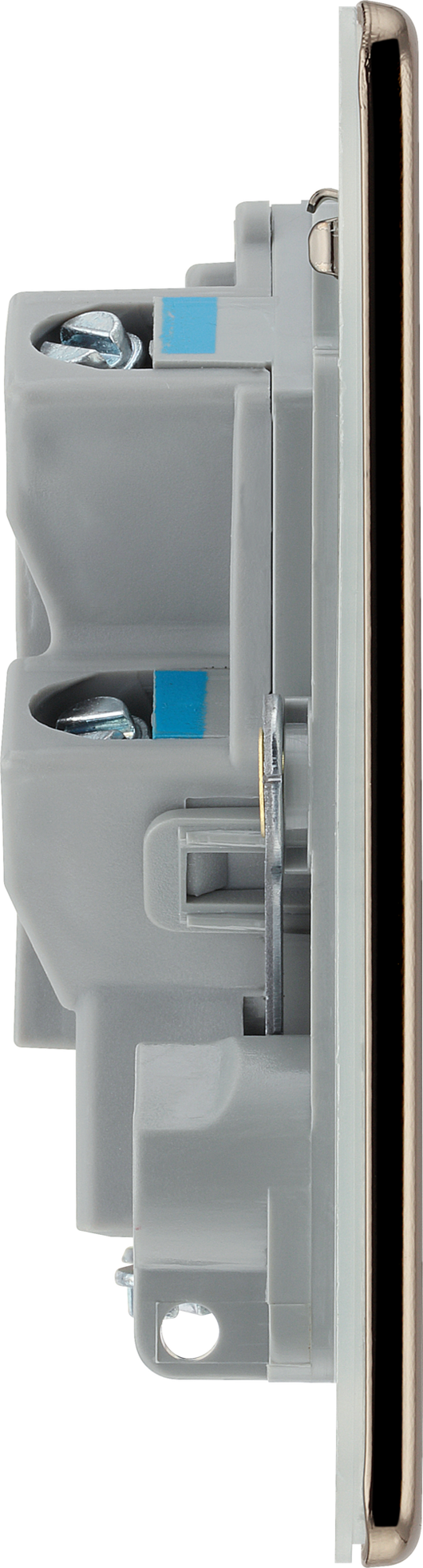 FBN54 Side - This 13A fused and unswitched connection unit from British General provides an outlet from the mains containing the fuse ideal for spur circuits and hardwired appliances.