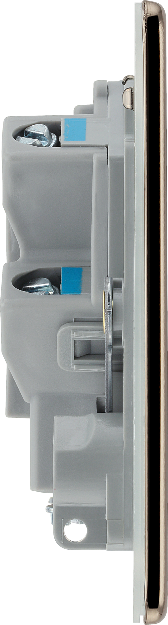 FBN54 Side - This 13A fused and unswitched connection unit from British General provides an outlet from the mains containing the fuse ideal for spur circuits and hardwired appliances.