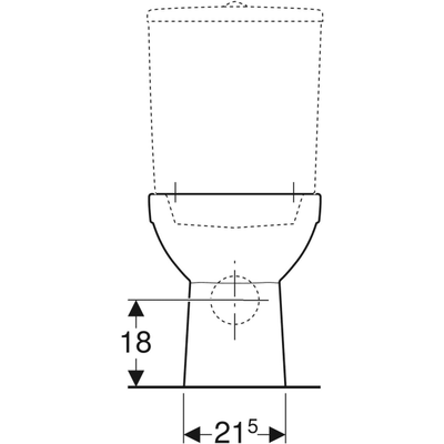 Geberit Selnova 360mm Close Coupled Pan - 500.285.01.6 by Geberit (Geberit-500.285.01.6)