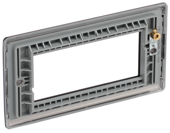 NBNEMR4 Back - The Euro Module range from British General combines plates and interchangeable modules so you can configure your own bespoke switches and sockets.